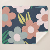 Couverture Sherpa Fleurs de printemps (Devant (Horizontal))