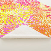 Couverture Sherpa Fleurs de printemps colorées (3/4)