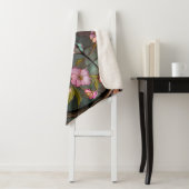 Couverture Sherpa Fleurs de printemps Motifs en verre lisse (En situation)