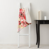 Couverture Sherpa Fleurs de printemps U Motif (En situation)