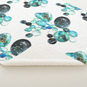 Couverture Sherpa Fleurs de verre de mer et bling (3/4)