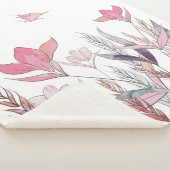 Couverture Sherpa Fleurs d'eau (3/4)