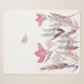 Couverture Sherpa Fleurs d'eau (Devant (Horizontal))