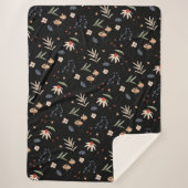Couverture Sherpa Fleurs d'eau simples 1 (Devant)