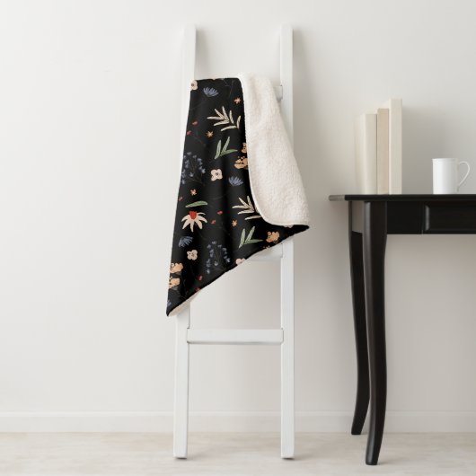 Couverture Sherpa Fleurs d'eau simples 1 (En situation)