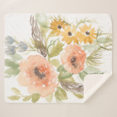 Couverture Sherpa Fleurs D'Été Fin I (Devant (Horizontal))