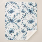 COUVERTURE SHERPA FLEURS D'HIVER (Devant)