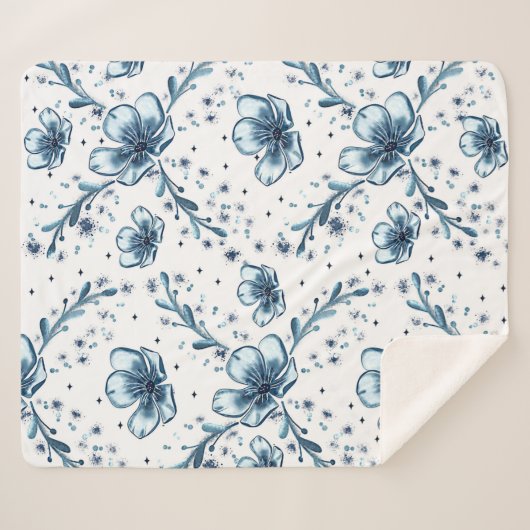 COUVERTURE SHERPA FLEURS D'HIVER (Devant (Horizontal))