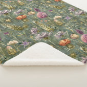 Couverture Sherpa Fleurs écossaises (3/4)