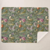 Couverture Sherpa Fleurs écossaises (Devant (Horizontal))
