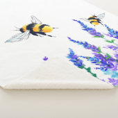Couverture Sherpa Fleurs et abeilles Sherpa Blanket (3/4)
