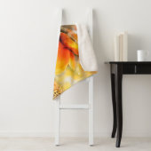 Couverture Sherpa Fleurs et accents papillon (En situation)