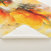 Couverture Sherpa Fleurs et accents papillon (3/4)
