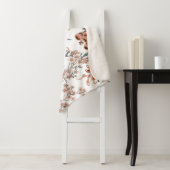 Couverture Sherpa Fleurs indigènes australiennes. Noir motif transpa (En situation)