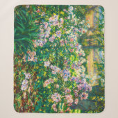 Couverture Sherpa Fleurs jolies vintages Illustration Fleurs blanche (Devant)