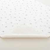 Couverture Sherpa Fleurs Lilac (3/4)