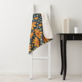 Couverture Sherpa Fleurs Luxe Jaunes (En situation)