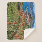Couverture Sherpa Fleurs | Madeira Island Portugal (Devant)