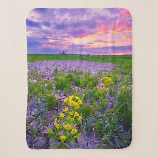 Couverture Sherpa Fleurs | North Dakota Red River Valley (Devant)