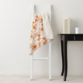 Couverture Sherpa Fleurs Orange Croire (En situation)