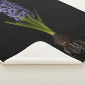 Couverture Sherpa Fleurs | Puce Hyacinth violette (3/4)