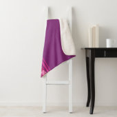 Couverture Sherpa Fleurs roses (En situation)