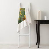 Couverture Sherpa fleurs sauvages beaux et parfumés poussant en tucs (En situation)