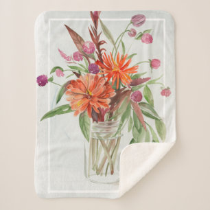 Couverture Sherpa Fleurs sauvages d'été