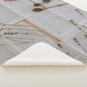 Couverture Sherpa Fleurs séchées sur les livres (3/4)