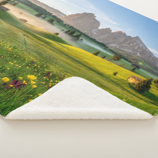 Couverture Sherpa Fleurs | Spring Alpe di Siusi Langkofel (3/4)