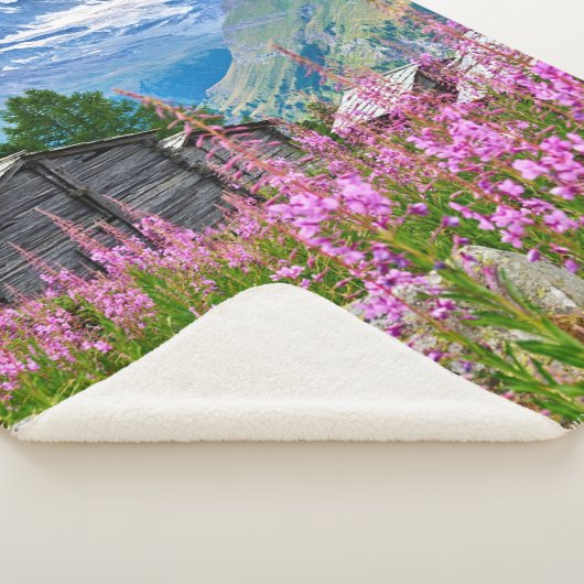 Couverture Sherpa Fleurs | Summer Matterhorn Suisse (3/4)