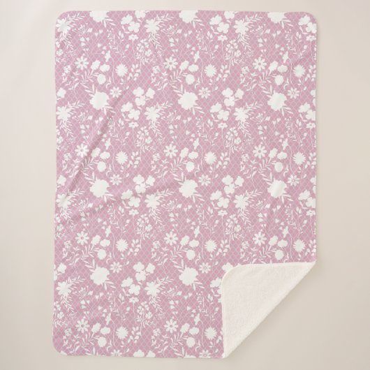 Couverture Sherpa Fleurs sur net 01.bx4 Lpink BG (Devant)