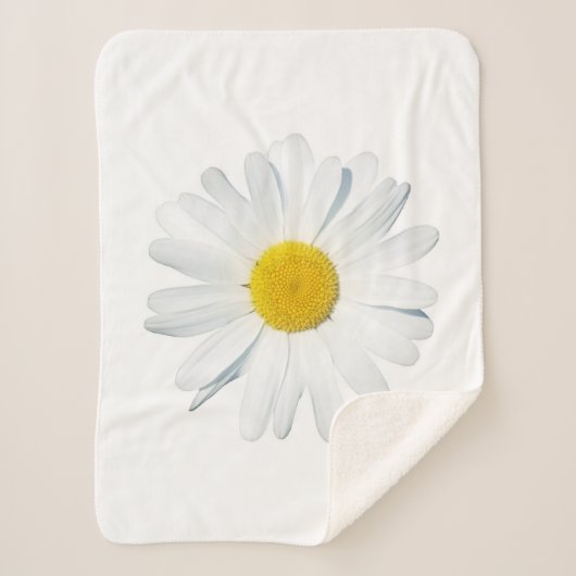 Couverture Sherpa Fleurs | Taille unique (Devant)