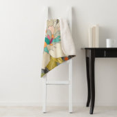 Couverture Sherpa Fleurs Tropiques Twilight (En situation)