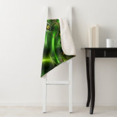 Couverture Sherpa Fleurs vertes Sherpa Blanket (En situation)