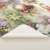 Couverture Sherpa Fleurs vintages (3/4)