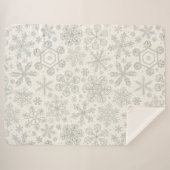 Couverture Sherpa Flocon de neige (Devant (Horizontal))