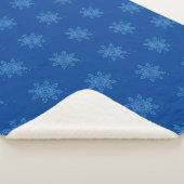 Couverture Sherpa Flocon de neige confortable Fleece - Editable (3/4)