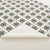 Couverture Sherpa Flocon de Noël Mandala (3/4)