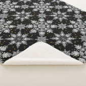 Couverture Sherpa flocons de neige 3d (3/4)