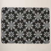 Couverture Sherpa flocons de neige 3d (Devant (Horizontal))