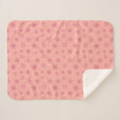 Couverture Sherpa Flocons de neige mignons avec des points couvertur (Devant (Horizontal))