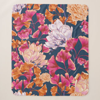 Couverture Sherpa Flora Vintage Motif Vintage