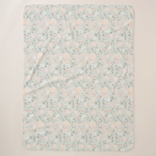 Couverture Sherpa Floral Blanket (Devant)