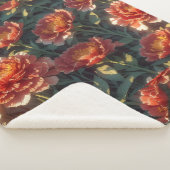 Couverture Sherpa Floral Blanket (3/4)