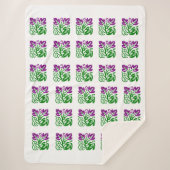 Couverture Sherpa Floral Damask Sherpa Blanket (Devant)