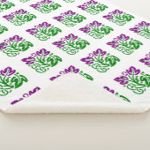 Couverture Sherpa Floral Damask Sherpa Blanket (3/4)