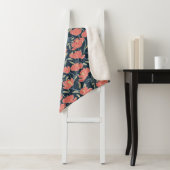 Couverture Sherpa Floral de Coral Breeze (En situation)