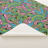 Couverture Sherpa Floral décoratif (3/4)