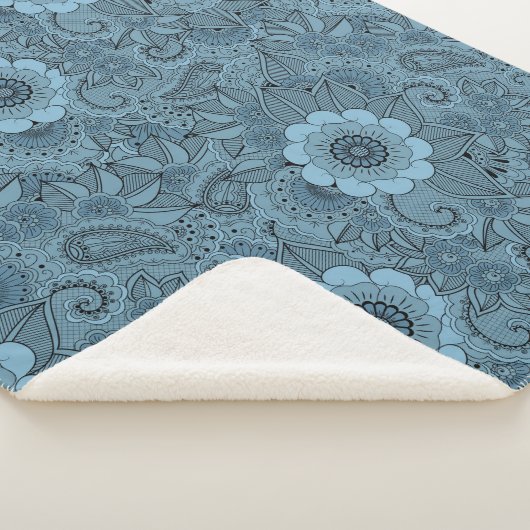 Couverture Sherpa Floral décoratif (3/4)